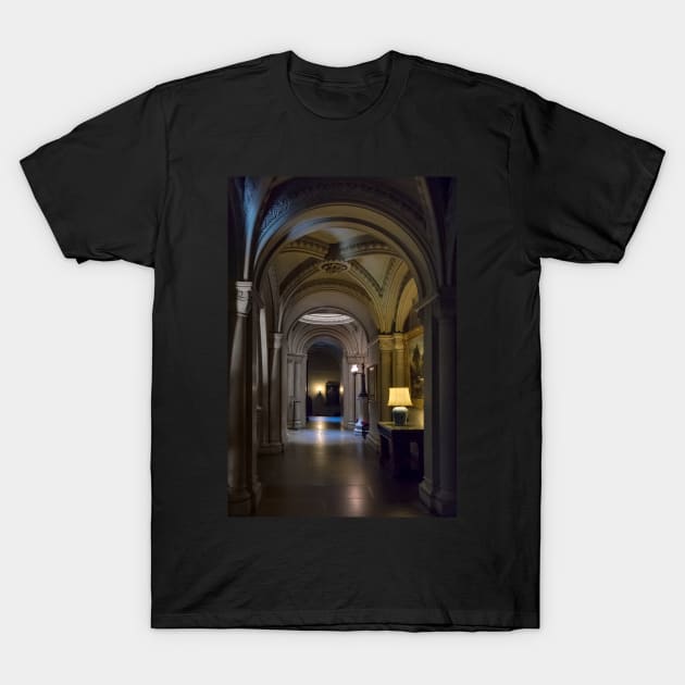 Corridor in Penrhyn castle2 T-Shirt by jasminewang